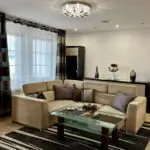 Salon w dużym mieszkaniu na wynajem w Pszczynie – Apartament SER-1