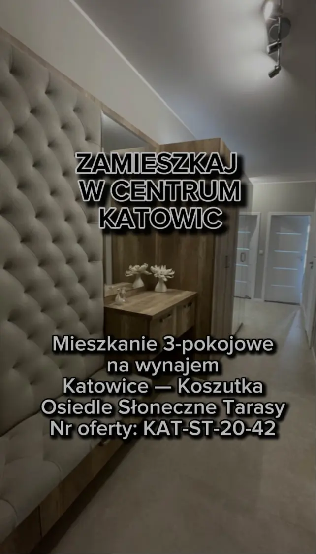 Mieszkanie na wynajem Katowice 3 pokoje KAT-42