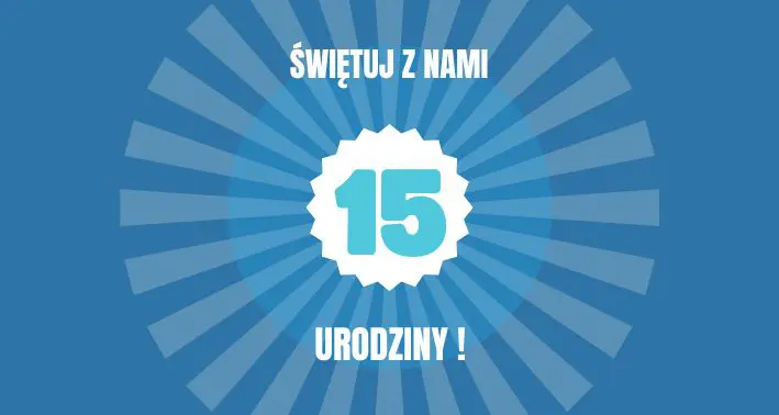 15-lecie firmy Xconsulter – jubileuszowa grafika z logo i zdjęciem nieruchomości